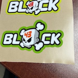 KEN BLOCK Stickers KB43 Vinyl with Uv Laminate finish material made USA quality