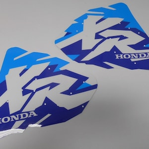 HONDA XR 600 400 XR200 XR250 XR400 XR600 Graphics Fuel Decals Stickers Gas Tank Quality perforated Gloss Laminated Shine Made in USA