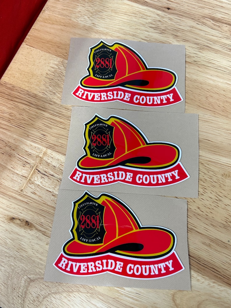 Riverside County Fire Department Helmet Decals Helmet Decals Stickers