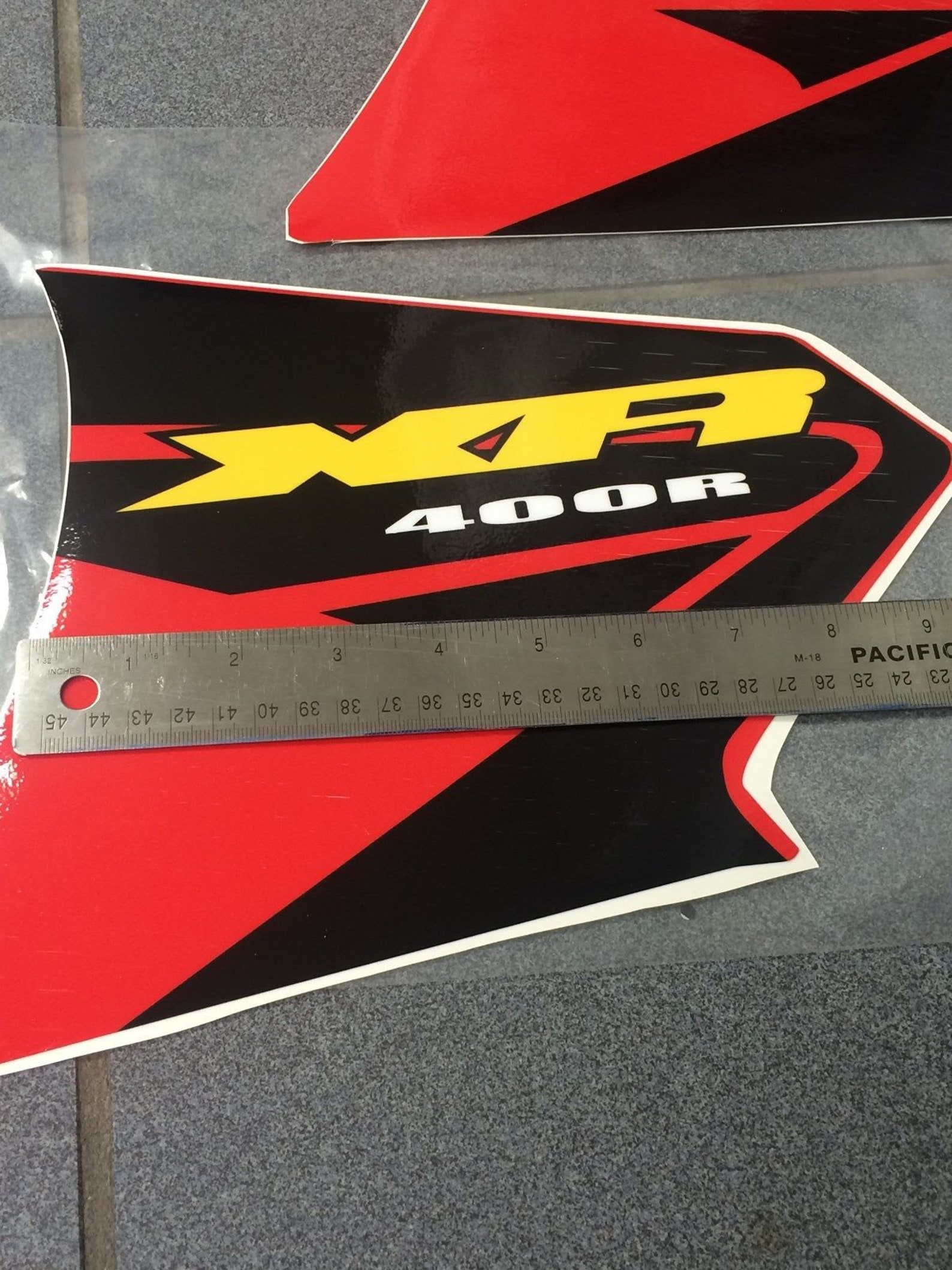Honda XR400 XR 400 XR Fuel Tank Decals Gas Decals Graphics Right and