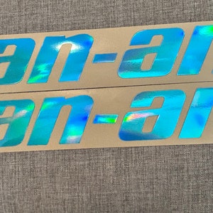 CAN-AM decals Holographic quality set of 2 Uv gloss laminated Outdoor commercial grade material Can-am Maverick X3 R Turbo CanAm Can am