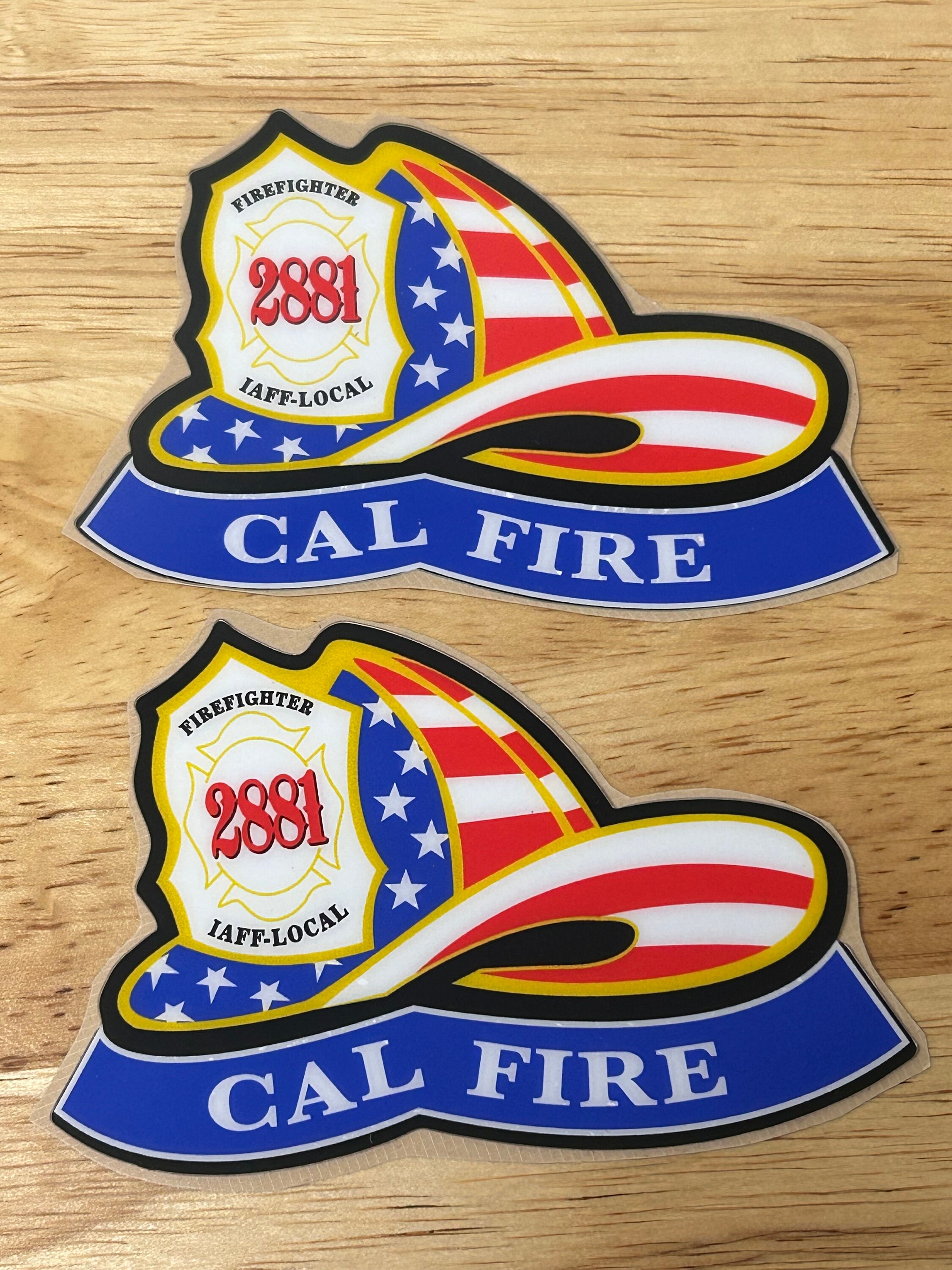 CAL FIRE Helmet Decals Car Back Glass Decals Stickers Window Etsy