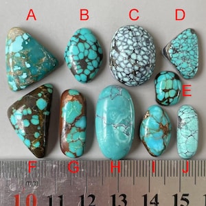 Stabilized Blue Cloud Mountain Freeform Hubei Turquoise Cabochon/Chinese Gemstone cab Y686
