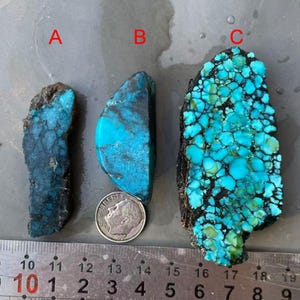 Losa mineral rugosa turquesa de Hubei de montaña de nubes estabilizada/roca de materia prima STB rebanada 02-324