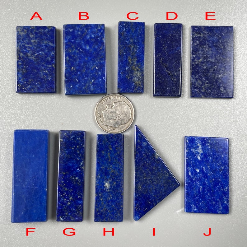 Natural Deep Blue Afghanistan Lapis Lazuli Paperweight/Paper-Weight d4059 image 1