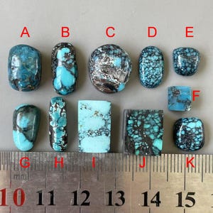 Naturlig blå molnbergsfri form Hubei turkos cabochon/kinesisk ädelsten cabochon/Hubei turkos Y831