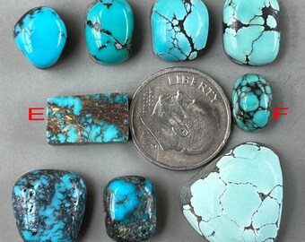 Natural Blue Cloud Mountain Freeform Hubei Turquoise Cabochon/Chinese Gemstone cab Y172