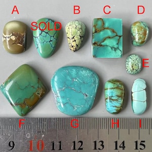 Stabilisierter Grün Freeform Bambus Berg Hubei Türkis Cabochon / Edelstein Cabochon / Hubeiturquoise Cabs Y618