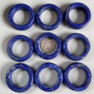 Natural Lapis Lazuli Ring 22mm/Handcrafted Gem d4060