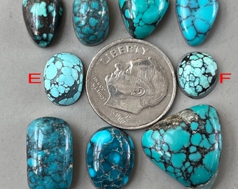 Cabochon turchese Hubei a forma libera della montagna delle nuvole blu stabilizzato/cabina con pietra preziosa cinese Y144