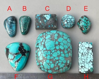 Stabilized Blue Cloud Mountain Freeform Hubei Turquoise Cabochon/Chinese Gemstone cab Y924