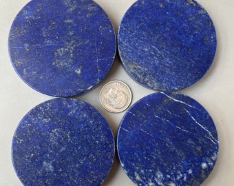 Natural Deep Blue Afghanistan Lapis Lazuli Paperweight/Round Paper-Weight d4099