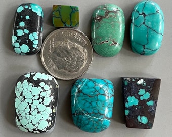 Stabilized Freeform Bamboo Mountain Hubei Turquoise Cabochon/Chinese Gemstone Cab Z849