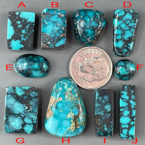 Natural Blue Freeform Cloud Mountain Hubei Turquoise Cabochon/Chinese Gemstone cab Z655