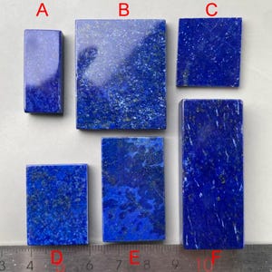 Natural Blue Afghanistan Lapis Lazuli Paperweight/Rectangle Paper Weight d4240