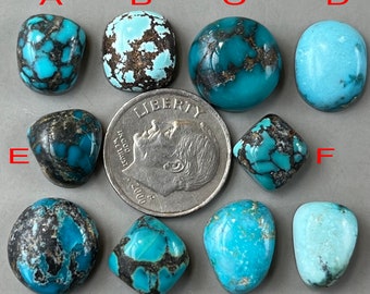 Cabochon turchese naturale Hubei a forma libera di montagna blu nuvola/cabina con pietra preziosa cinese Y246