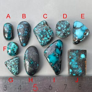 Natural Blue Cloud Mountain Freeform Hubei Turquoise Cabochon/Chinese Gemstone cab/Hubeiturquoise Y1068