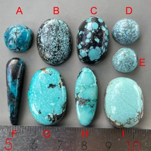 Stabilisierte Blaue Wolke Berg Freeform Hubei Türkis Cabochon/Chinesische Edelstein cabochon/Hubeitürkis Y1178