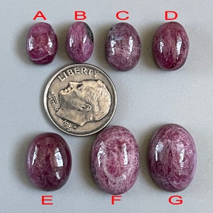 Natural Oval Red Ruby in Zoisite Cabochon/Gemstone Cab  d4081