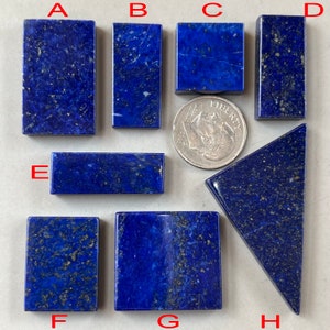 Natural Blue Afghanistan Lapis Lazuli Paperweight/Rectangle Paper Weight d4137