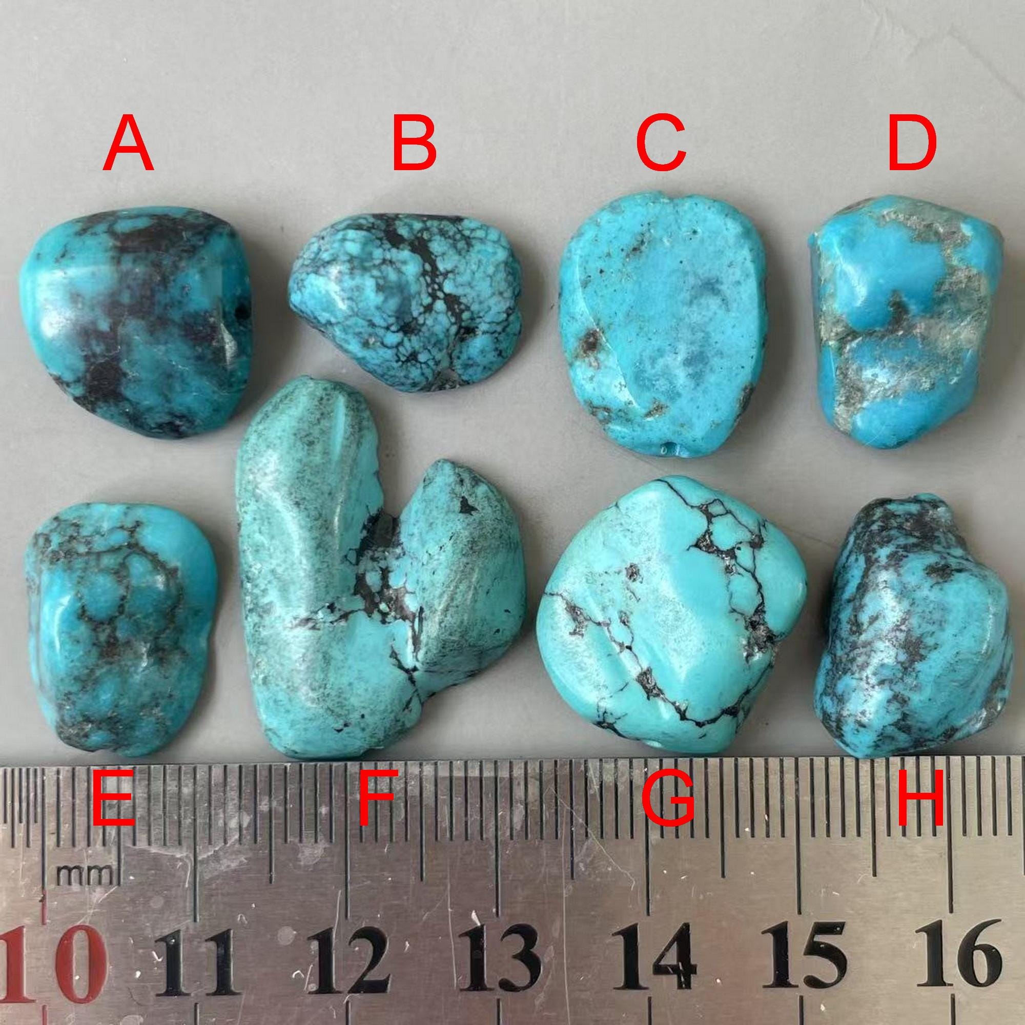 Drilled Stabilized Blue Cloud Mountain Hubei Turquoise Rough