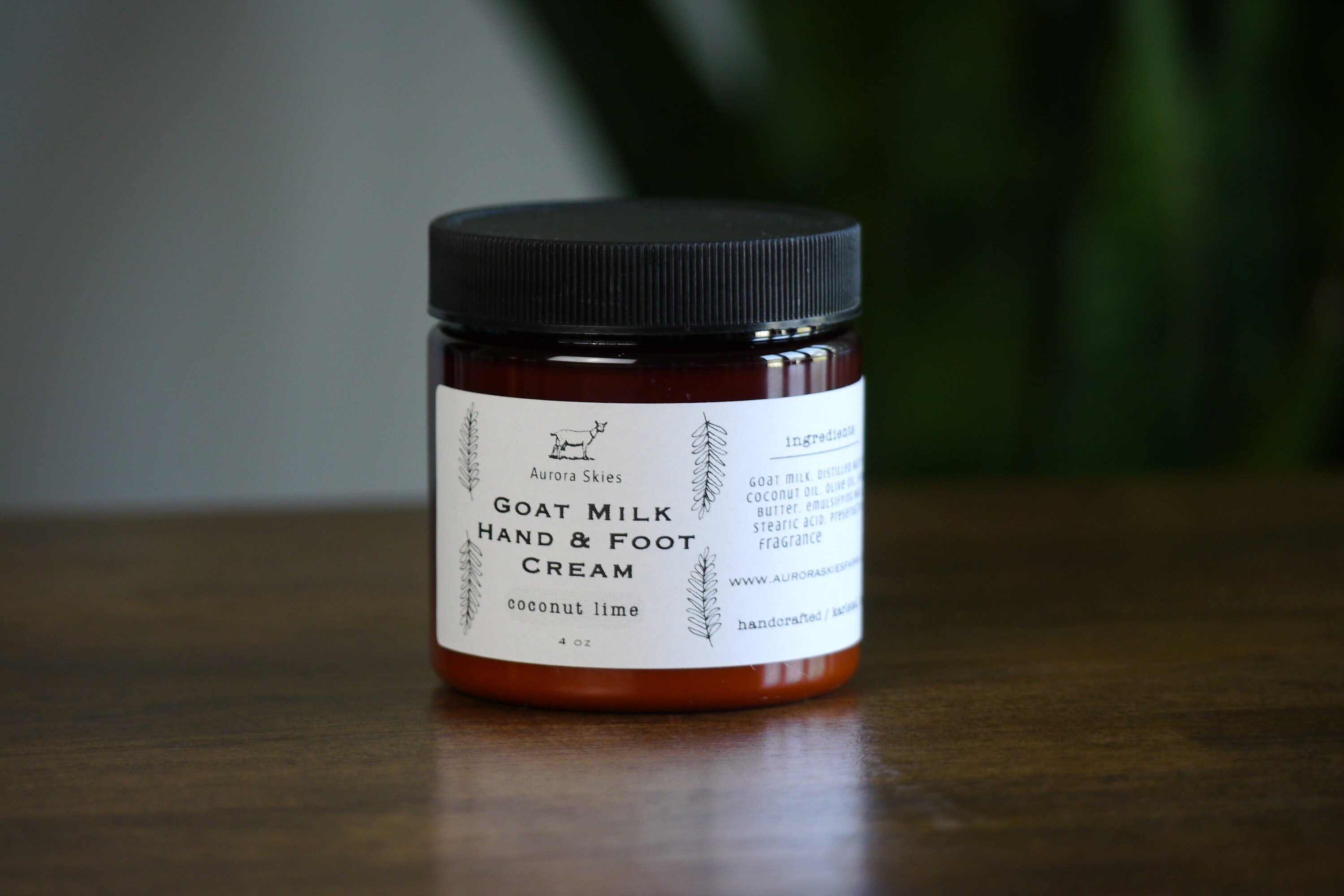 hand and foot cream with goat milk