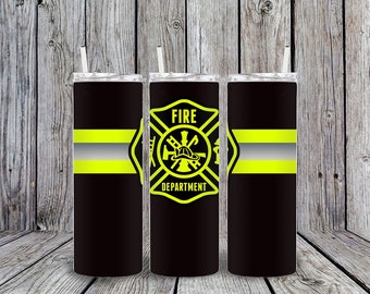 Fire Department Tumbler, Firemen, Fireman, Firefighter, Mens Gift, Womens Gift, Tumbler, Sublimated Tumbler