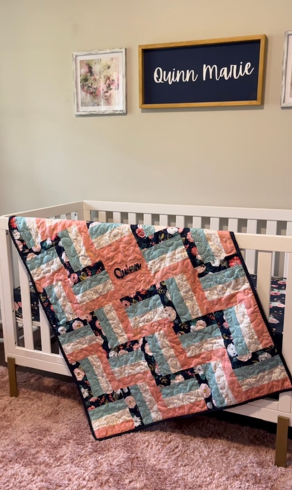 Personalized handmade sale baby quilts