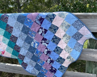 Patchwork Memory Quilt/Memory Quilt/Memory Quilt made from Clothing