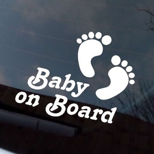 BABY ON BOARD window sticker
