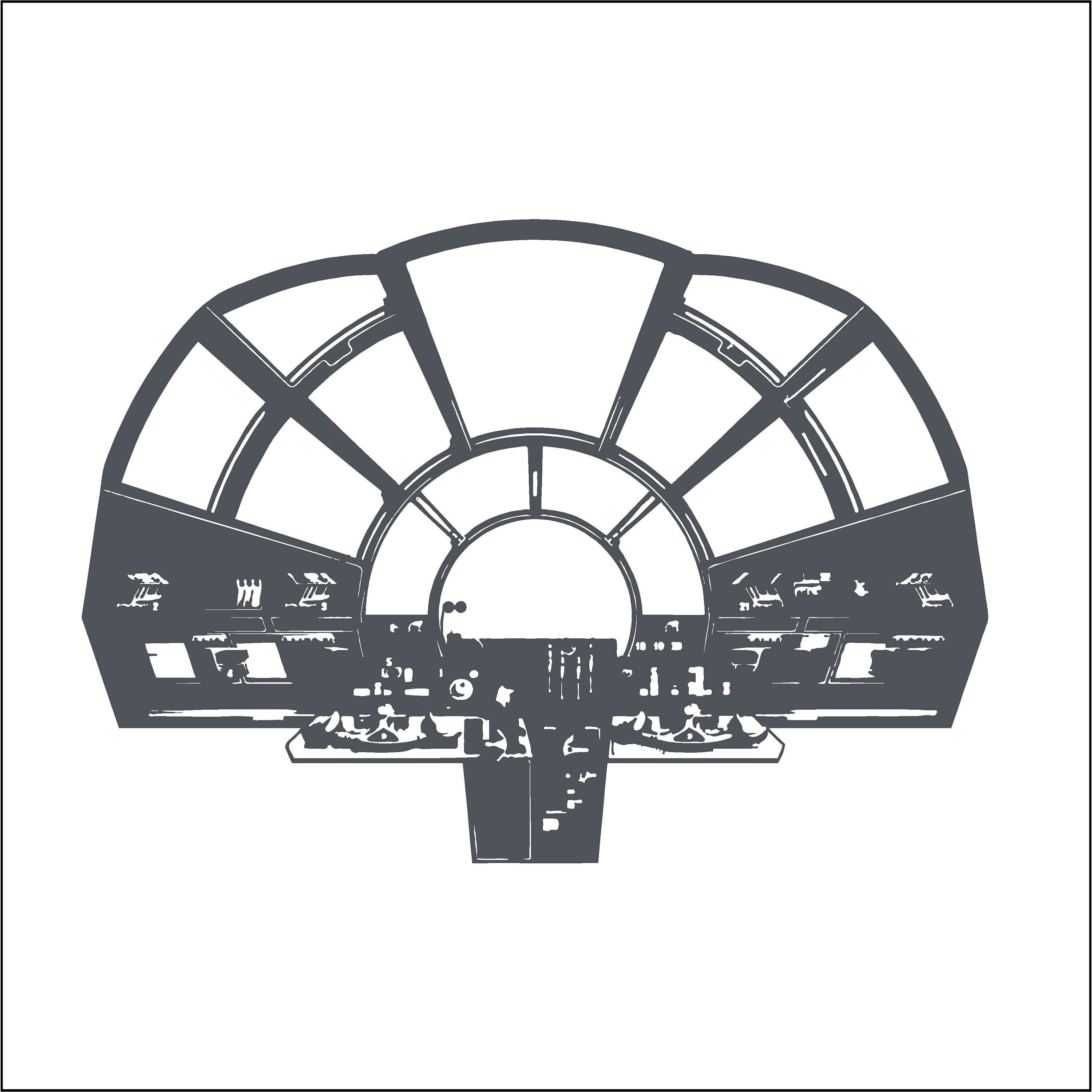 Star Wars Millennium Falcon wall Decor Home Interior Design art