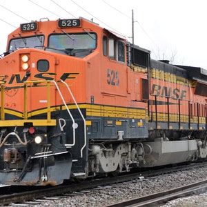 BNSF Railway - (Burlington Northern Santa Fe Railway), Train, Engine , Wall Art, Prints, Canvas