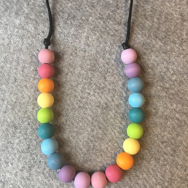 Child’s Pastel Rainbow Necklace