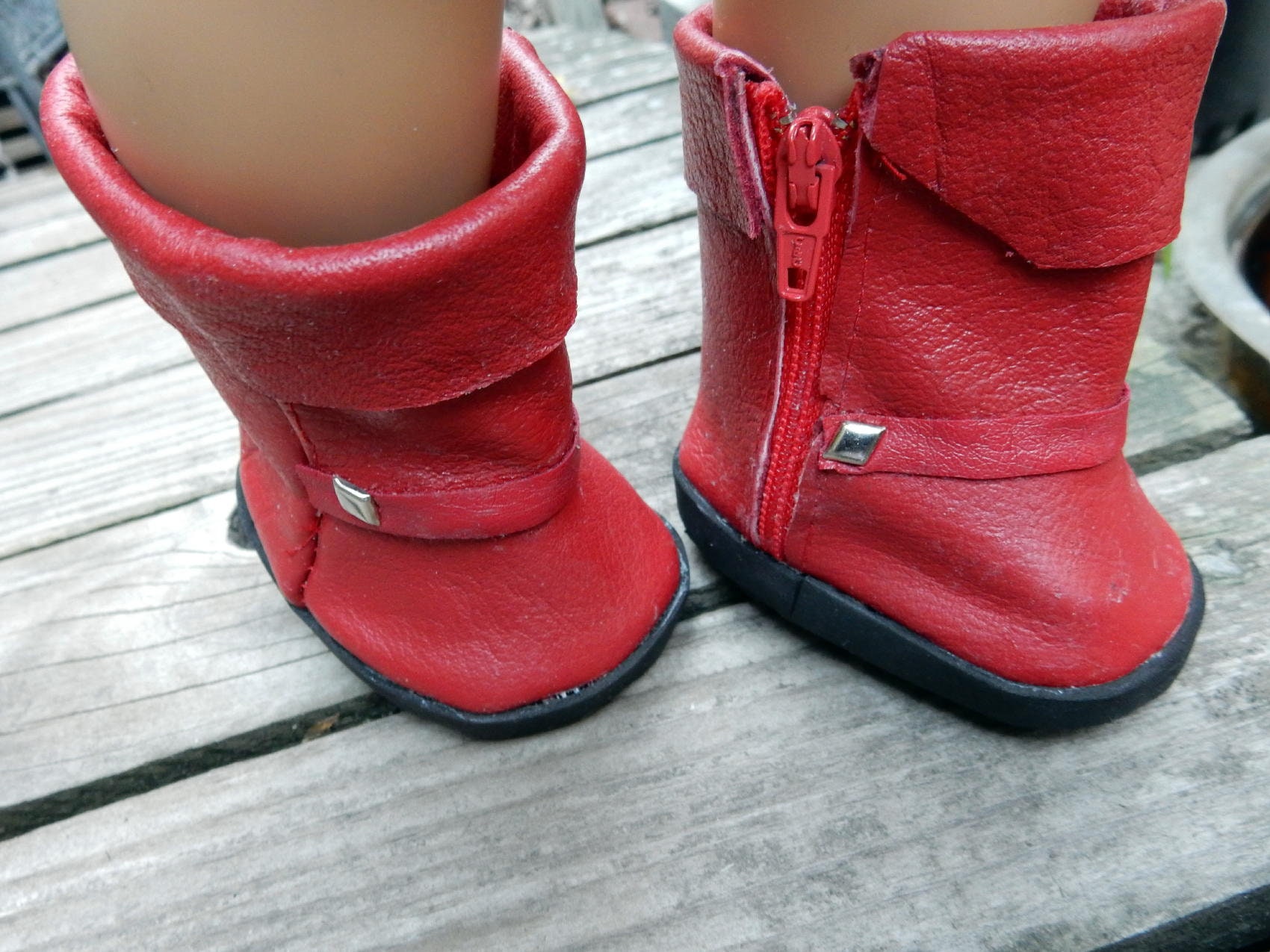 18 Inch Doll Shoes for American Girl Doll RED Real Leather Etsy