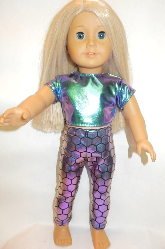White Printed Spandex Leggings Doll Clothes for 18/" American Girl Dolls