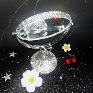 Strass Bling Standspiegel Kosmetikspiegel Schminkspiegel Geschenk für Sie Liebhaber Freundin Geschenk Bild 7