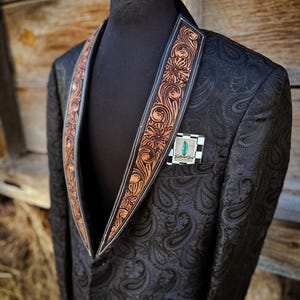 Custom Leather Lapels & Pockets (YOU send me the suite)