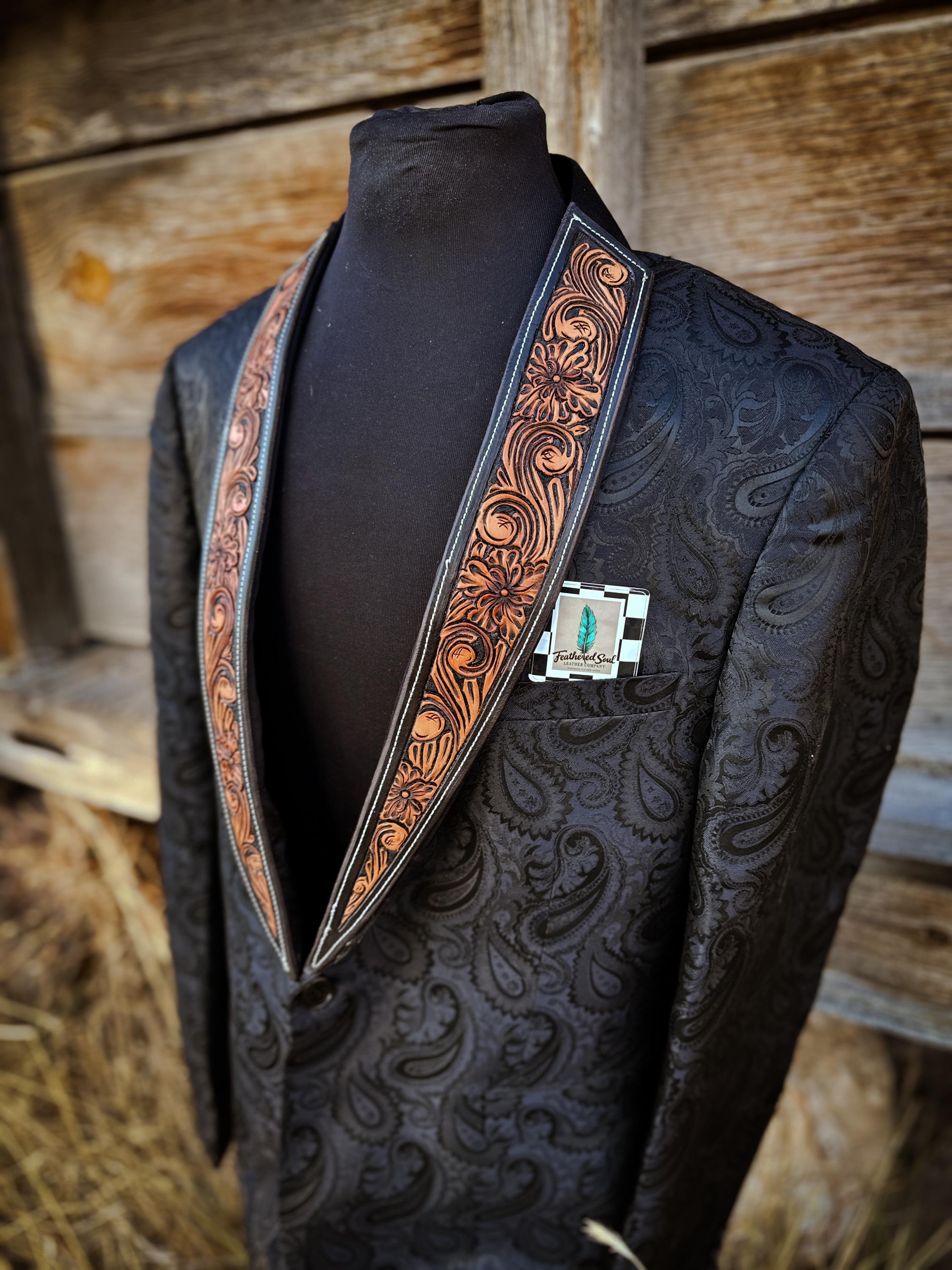 Custom Leather Lapels & Pockets (YOU send me the suite)