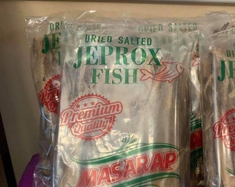 Salted Dried Seafood - Jeprox Fish 5.3 oz 150 grams (2 Packs)