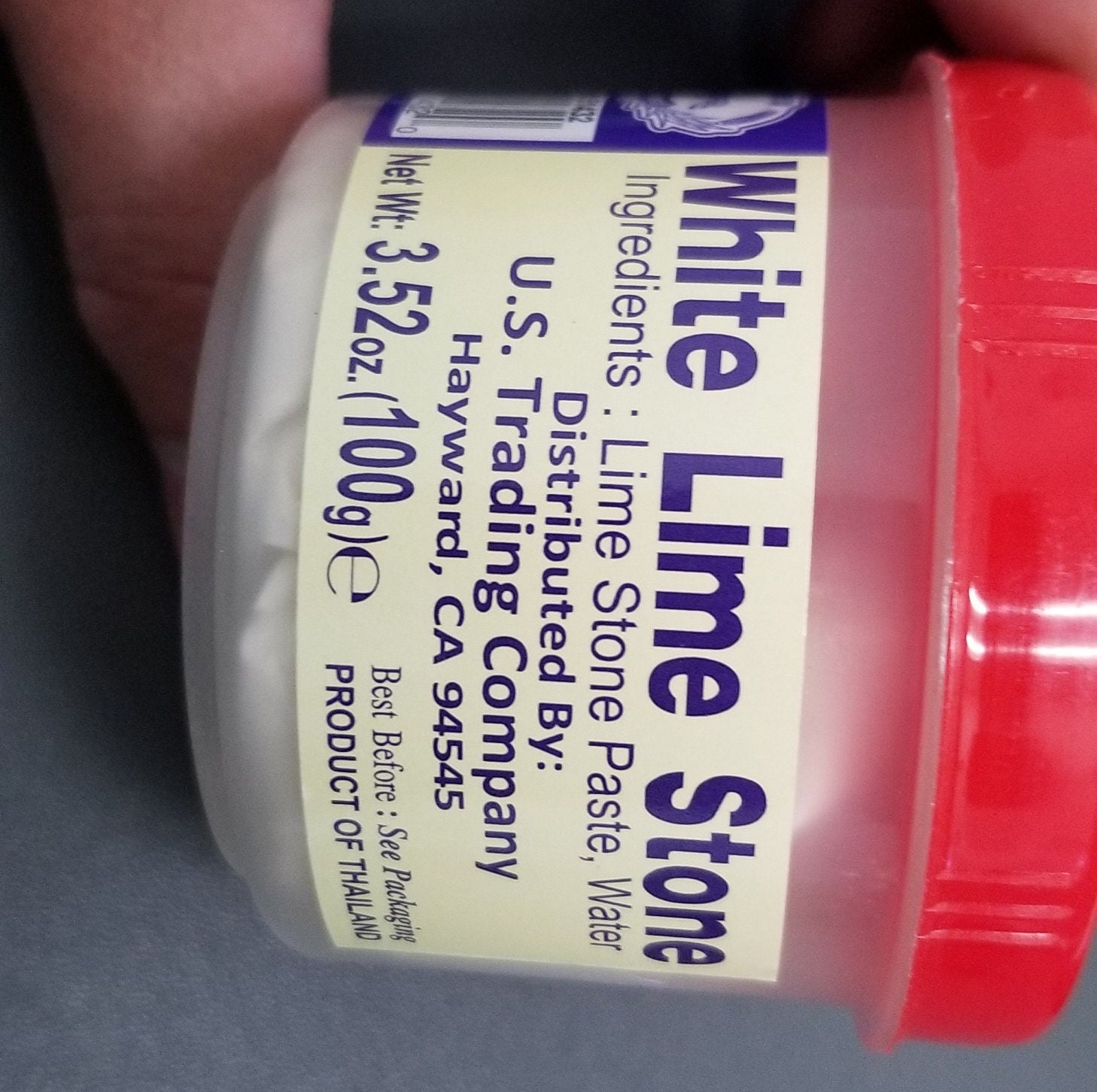 Lime Stone Paste (chaux Blang) YOU CHOOSE (white - Red - Powder