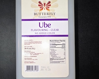 Ube CLEAR Flavoring (1 Liter, EXP 2028+)