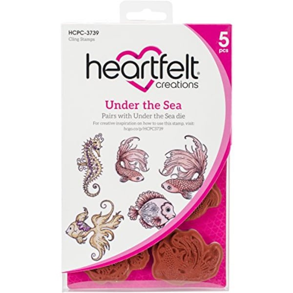 Heartfelt Creations Under The Sea Cling Rubber Stamp