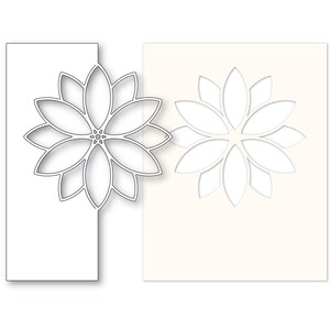 Memory Box 100% Steel Contempo Poinsettia and Stencil Cutting Die- 94607
