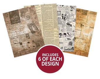 HunkyDory Crafts Essential Paper Packs - Vintage Newspapers