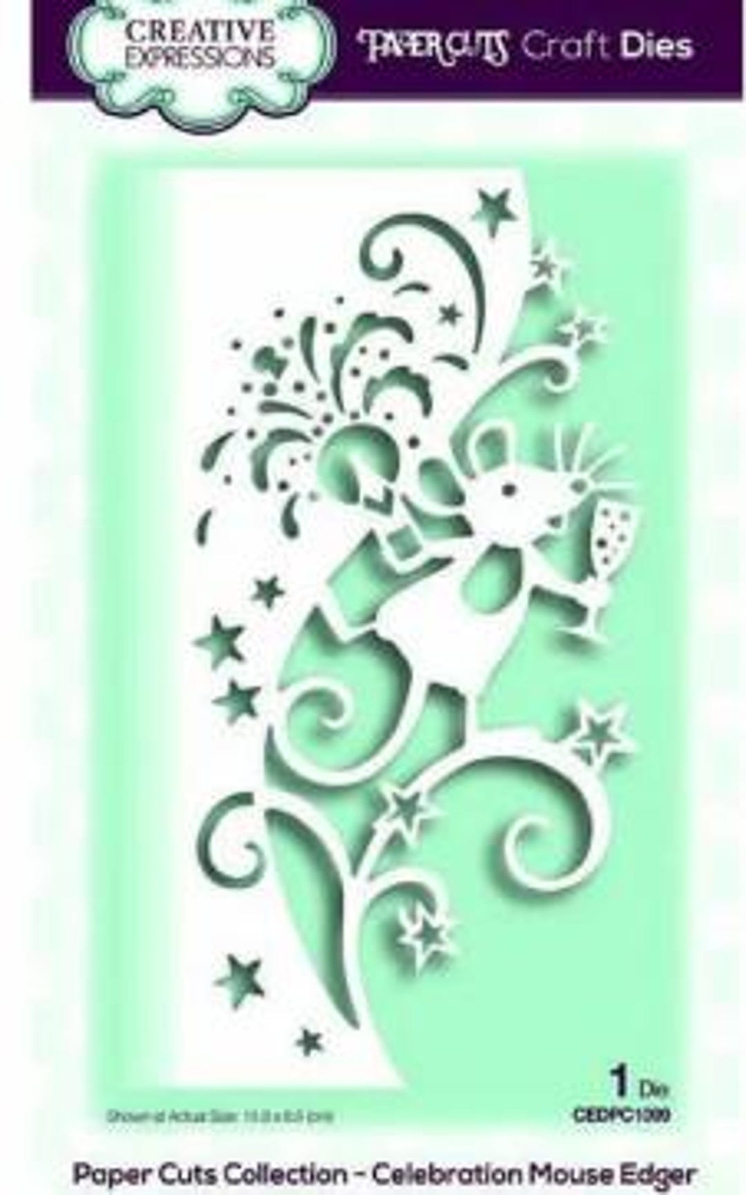 Edger Mouse Creative Expressions- Paper Cuts Collection - Celebration Mouse Edger ...