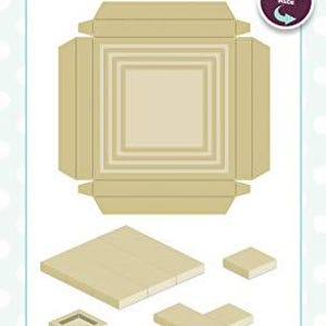 May include: A set of four craft dies in a neutral color, including a square box template and several smaller shapes. The packaging features the Creative Expressions logo and the text "Craft Dies by Jamie Rodgers". The set is designed for creating unique focal points.