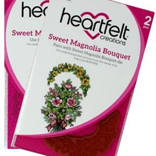 Bundle- Heartfelt Creations Sweet Magnolia Bouquet Stamp & Die Set