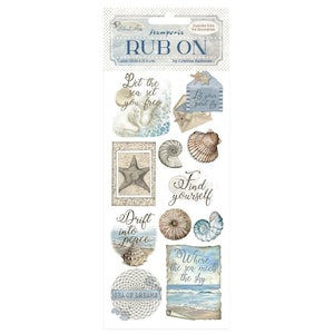 Stamperia Rub-On Transfer Film - Silent Sea- Shells