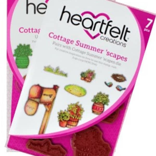 Bundle- Heartfelt Creations Cottage Summer 'scapes Stamp & Die Set