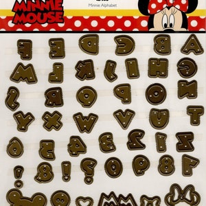 Disney Minnie Mouse Uppercase Alphabet Die set
